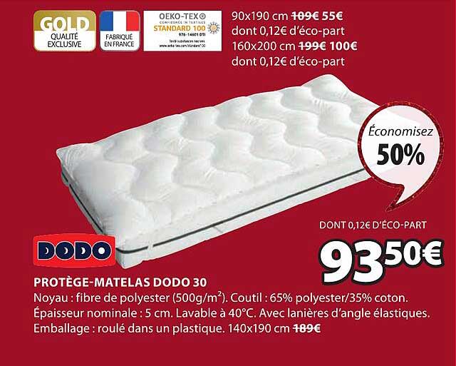 protège-matelas dodo 30