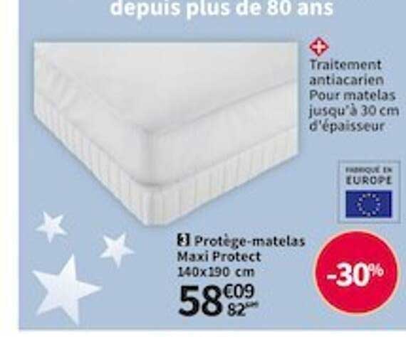 protège-matelas maxi protect 140 x 190 cm