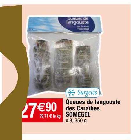 queues de langouste des caraïbes somegel