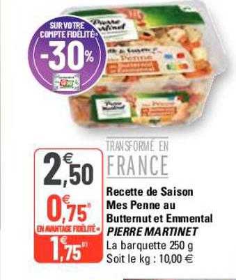 recette de saison mes penne au butternut et emmental pierre martinet