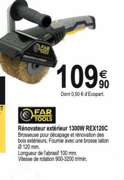 rénovateur extérieur 1300w rex120c far tools