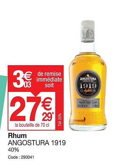 Rhum Angostura 1919