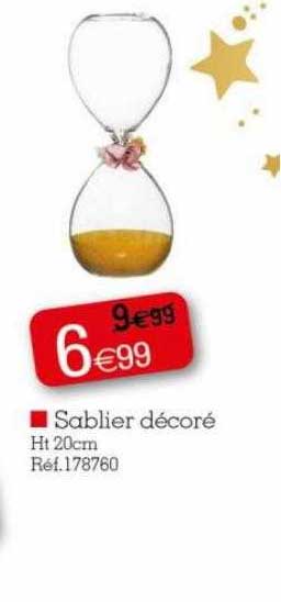 sablier décoré