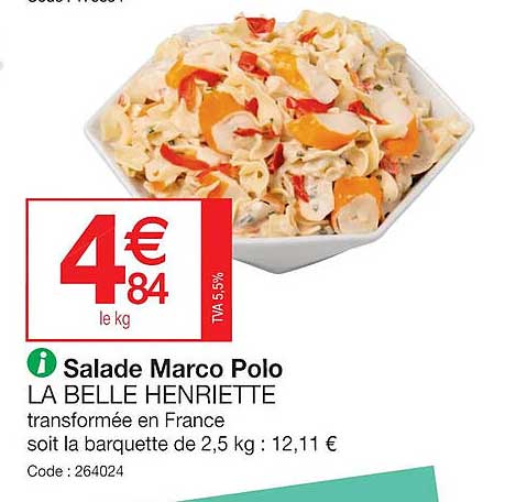 Salade Marco Polo La Belle Henriette