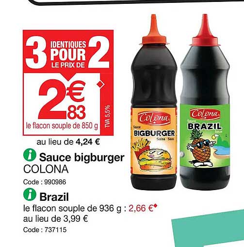 sauce bigburger colona, brazil colona