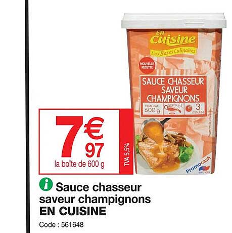 sauce chasseur saveur champignons en cuisine
