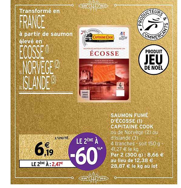 saumon fumé d'écosse capitaine cook