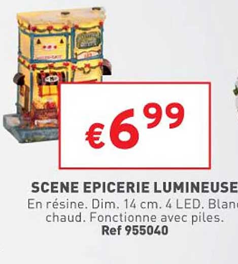scène épicerie lumineuse