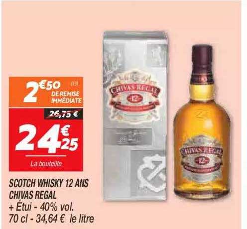 Scotch Whisky 12 Ans Chivas Régal