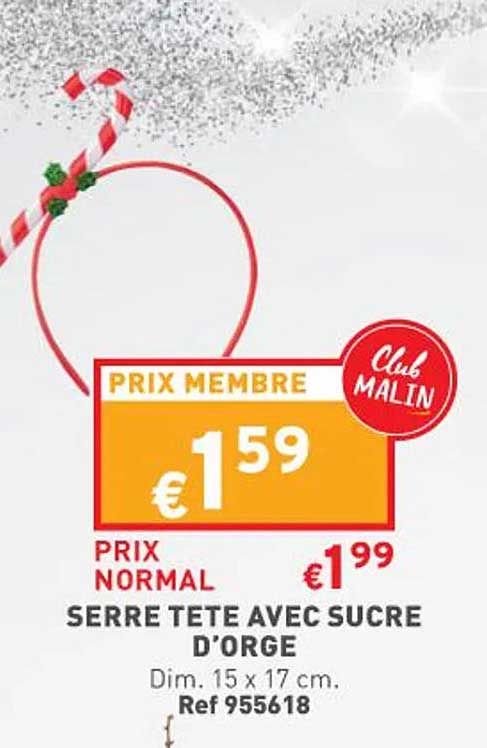 serre tête avec sucre d'orge