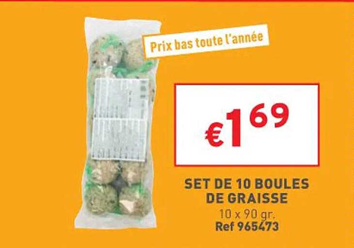 Set De 10 Boules De Graisse