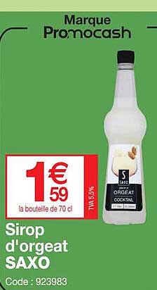 Sirop D'orgeat Saxo
