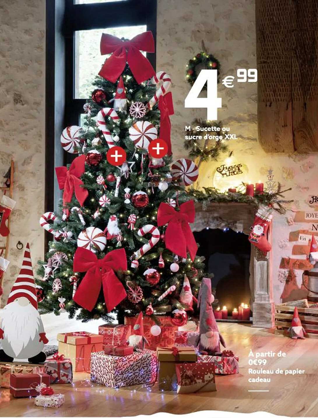 sucette ou sucre d'orge xxl, rouleau de papier cadeau