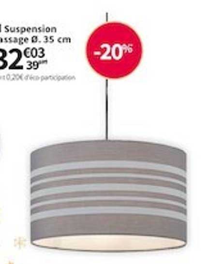 suspension passage ø 35 cm