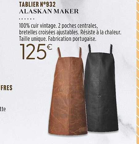 tablier n°932 alaskan maker