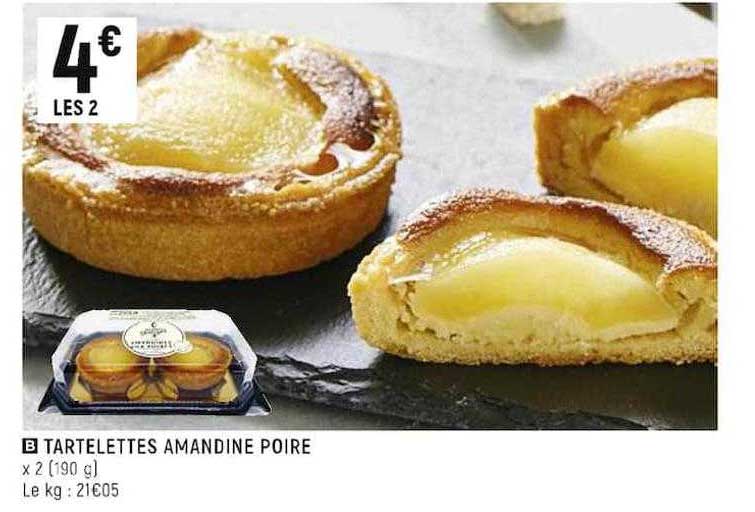 Tartelettes Amandine Poire