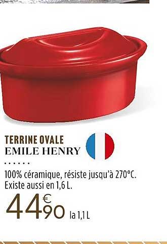 terrine ovale emile henry