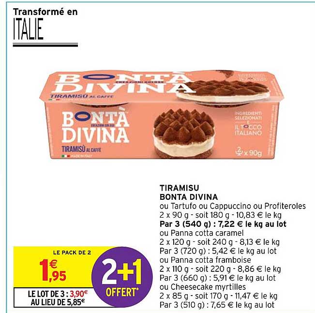 tiramisu bonta divina