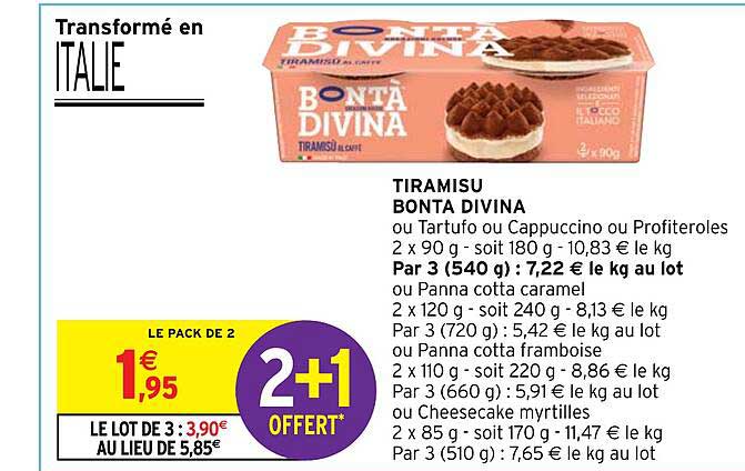 tiramisu bonta divina