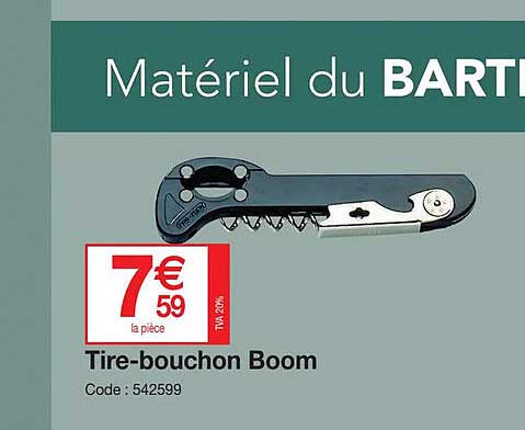tire-bouchon boom