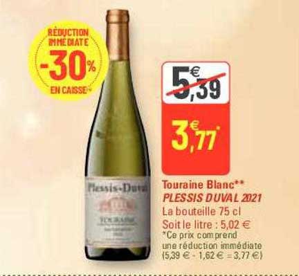 Touraine Blanc Plessis Duval 2021