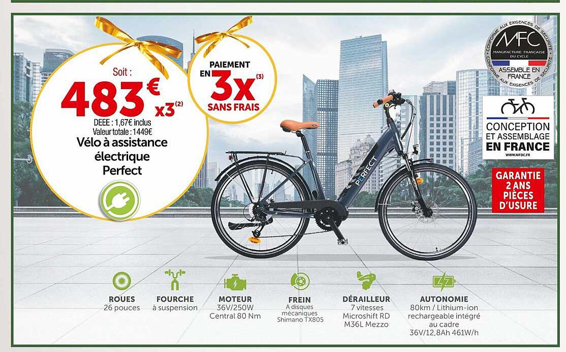 vélo à assistance électrique perfect