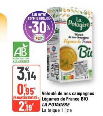 velouté de nos campagnes légumes de france bio la potagère