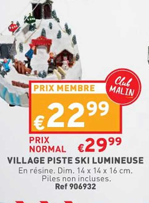 village piste ski lumineuse