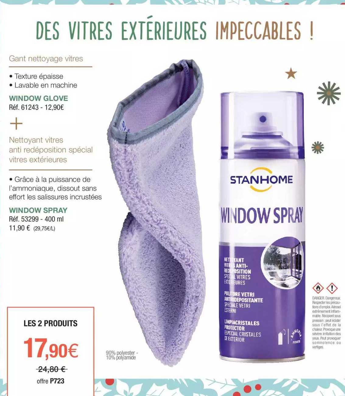 window glove + window spray