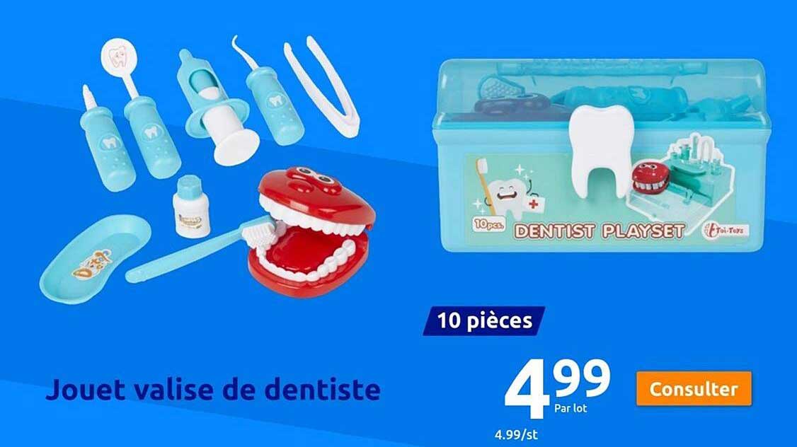 jouet valise de dentiste