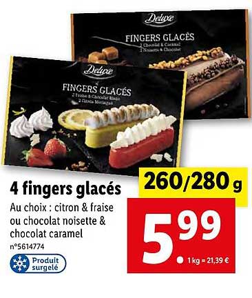 4 fingers glacés