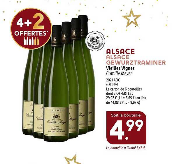 alsace gewurztraminer vieilles vignes camille meyer 2021 aoc