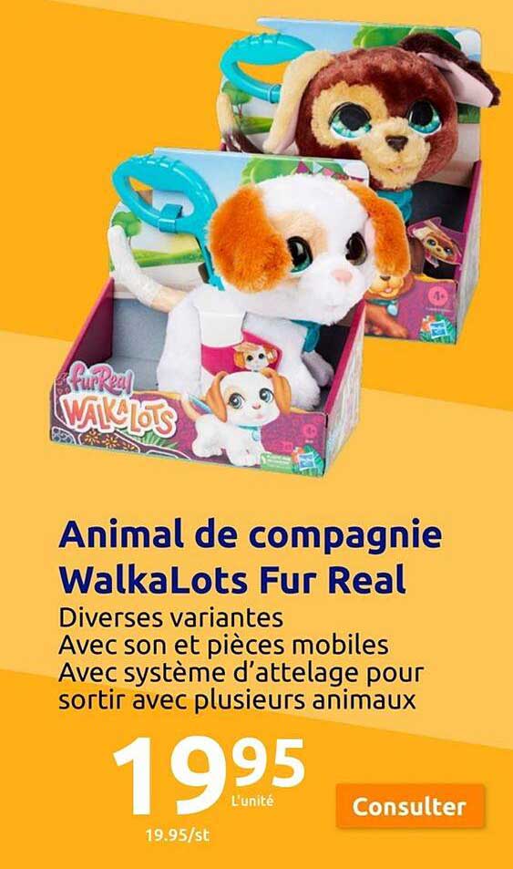 animal de compagnie walkalots fur real