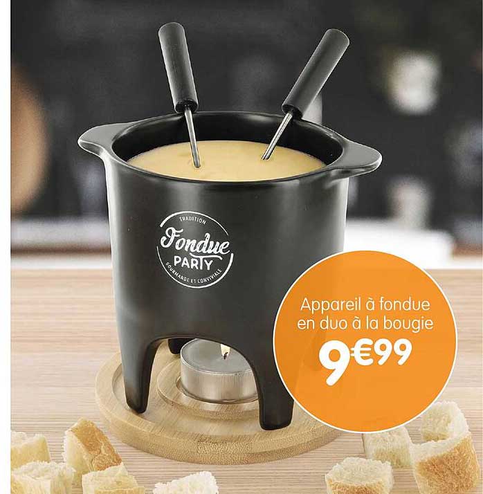 Appareil à Fondue En Duo à La Bougie
