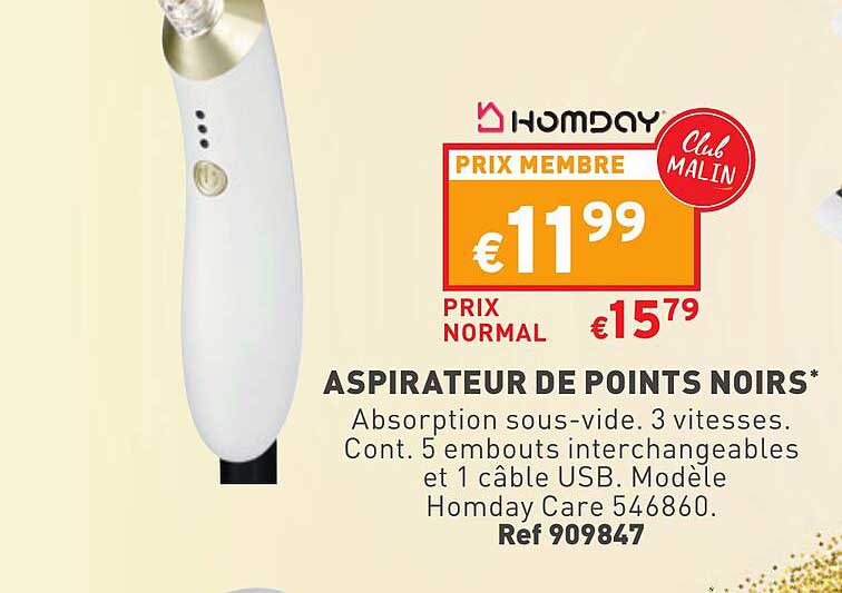 aspirateur de points noirs