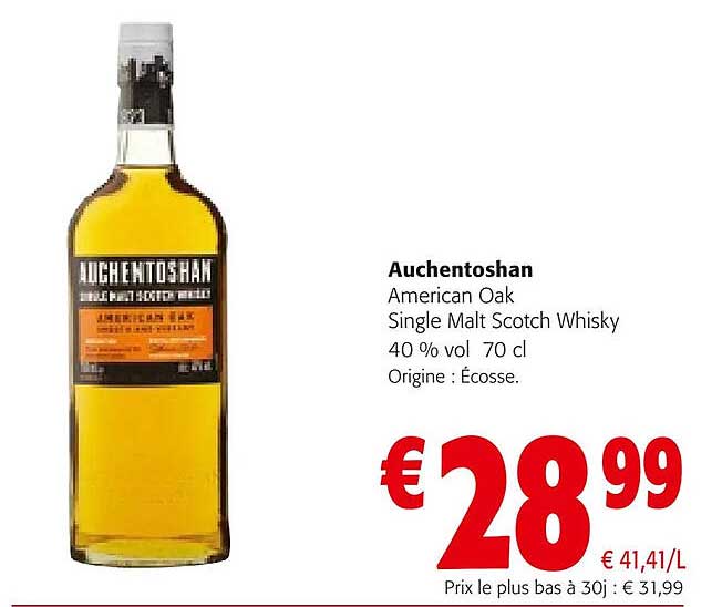 auchentoshan american oak single malt scotch whisky 40% vol