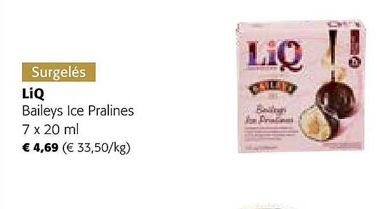 baileys ice pralines liq