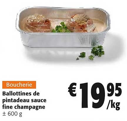 Ballottines De Pintadeau Sauce Fine Champagne