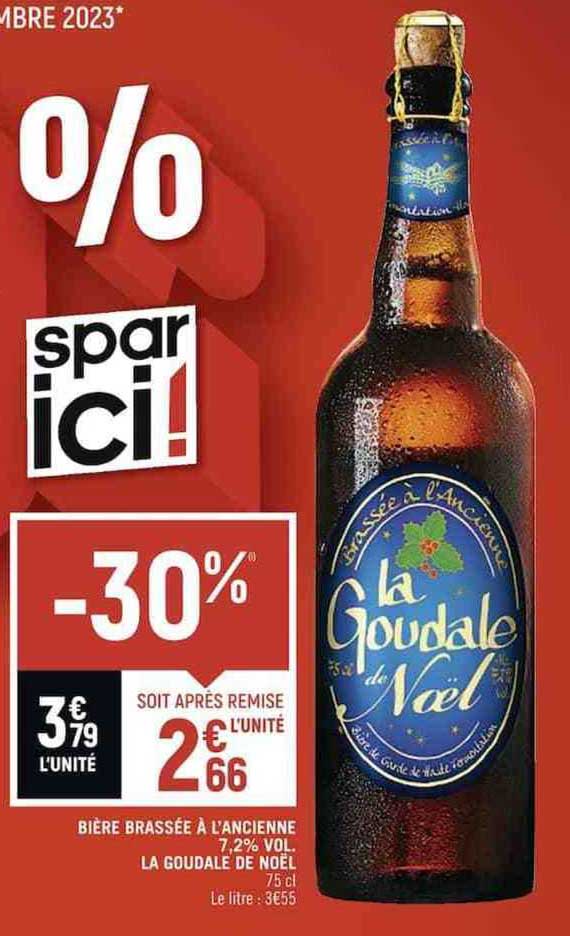 bière brassée à l'ancienne 7,2% vol la goudale de noël