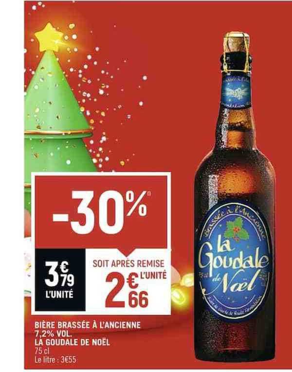 biere brassee a l'ancienne 7.2% vol. la goudale de noel