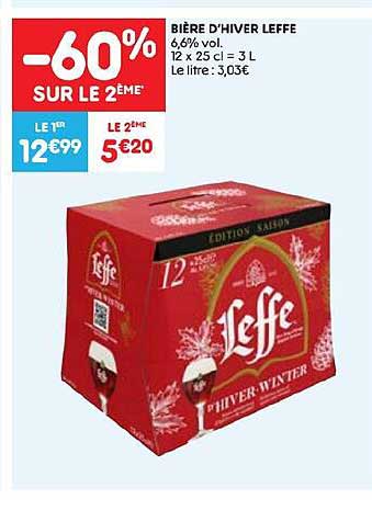bière d'hiver leffe