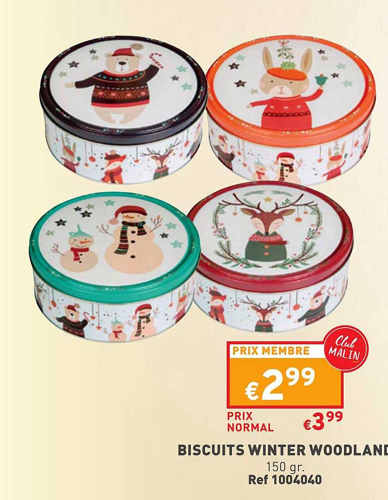 biscuits winter woodland