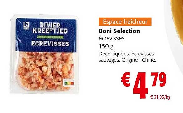 boni selection écrevisses