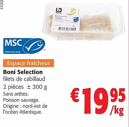Boni Selection Filets De Cabillaud