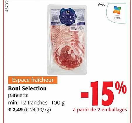 boni selection pancetta min 12 tranches