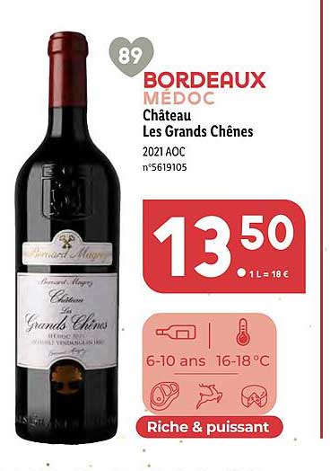bordeaux médoc château les grands chênes 2021 aoc