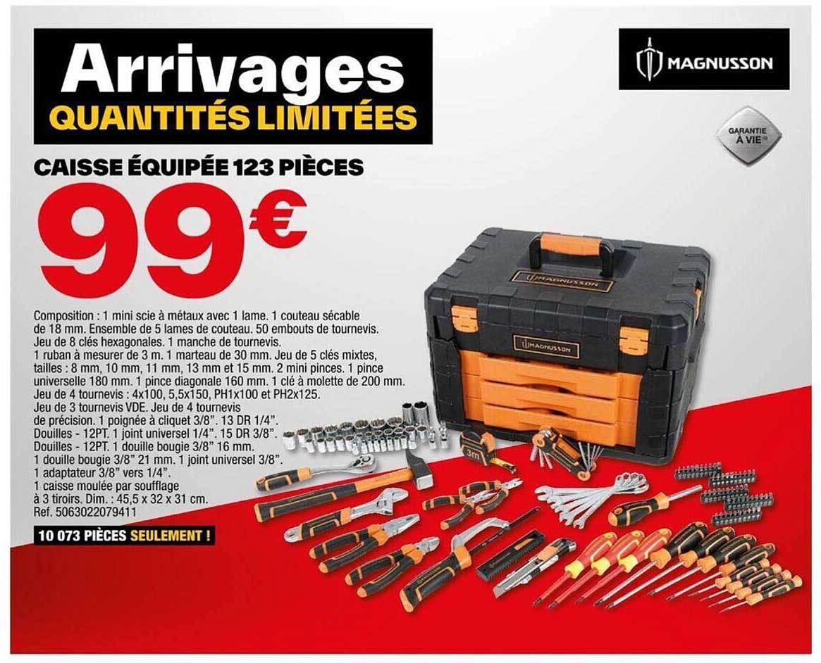 caisse équipée 123 pièces