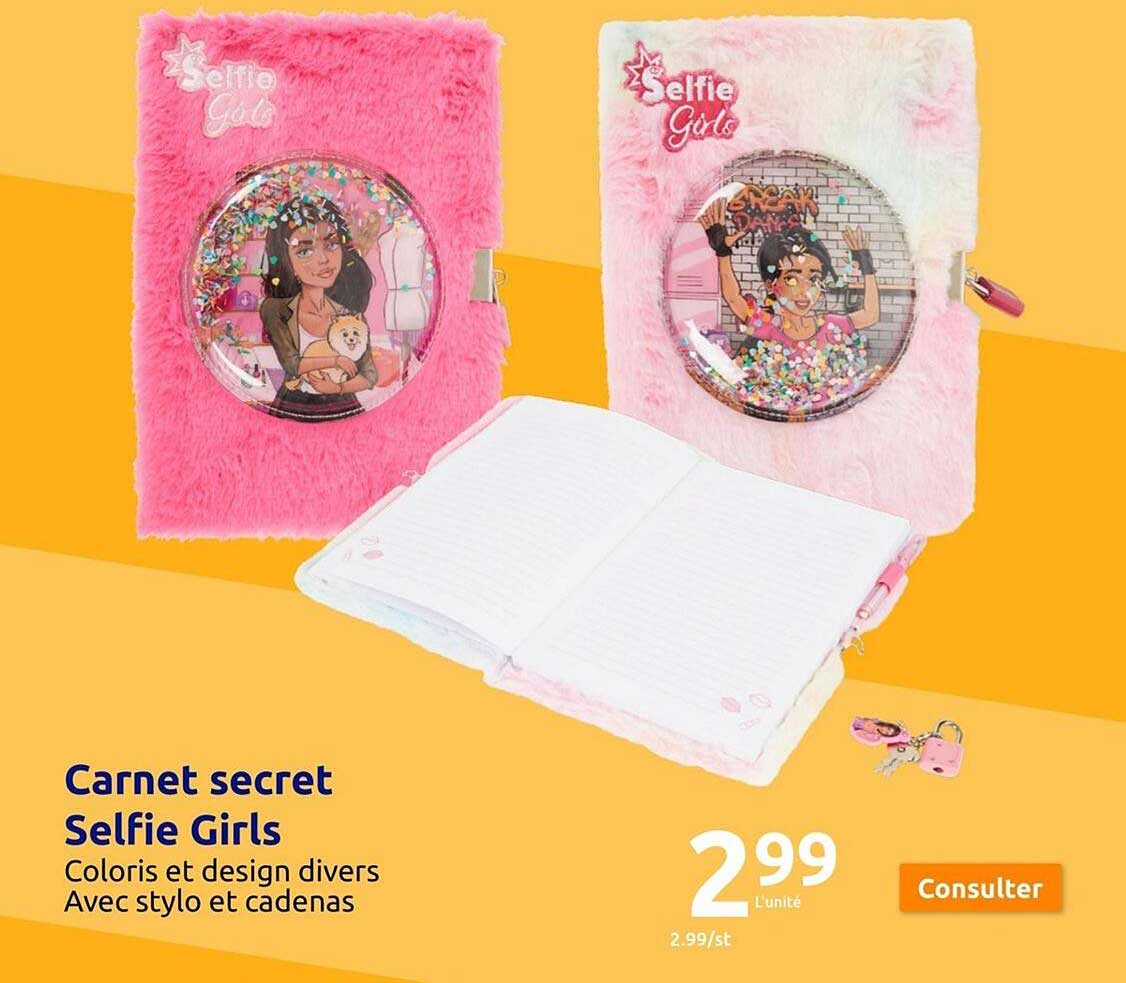 Carnet Secret Selfie Girls