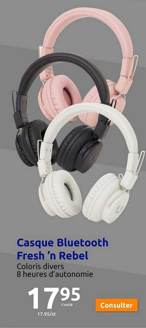 Casque Bluetooth Fresh 'n Rebel