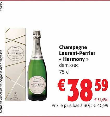 champagne laurent-perrier «harmony» demi-sec